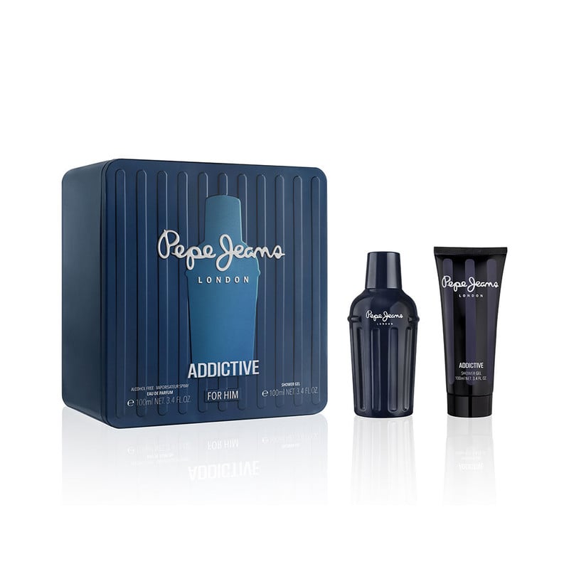 SET PARA HOMBRE PEPE JEANS ADDICTIVE FOR HIM EDP 100 ML + GEL DE DUCHA 100 ML - MASCULINO Y SEDUCTOR - 1