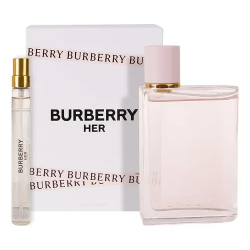 SET BURBERRY HER EDP 100 ML + 10 ML - ELEGANTE Y FEMENINO CON AROMA DULCE Y FLORAL - 1