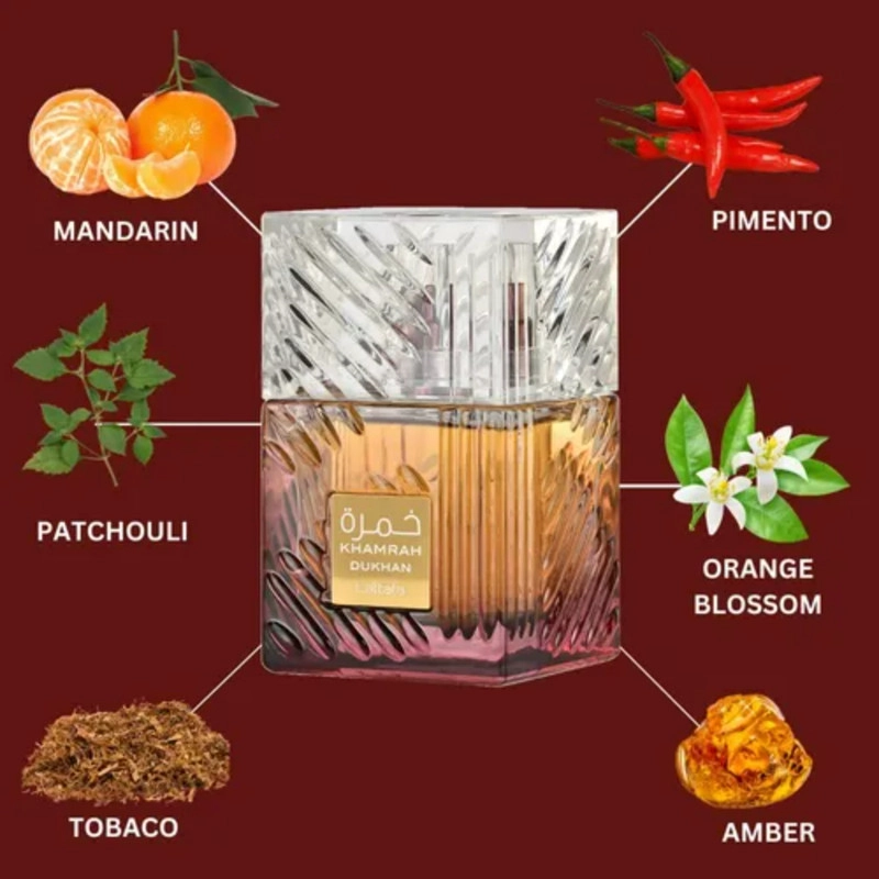 PERFUME LATTAFA KHAMRAH DUKHAN EDP 100ML - 4