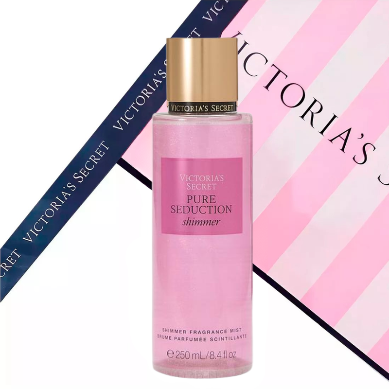 VICTORIA SECRETS  PURE SEDUCTION SHIMMER BODY SPLASH 250ML MUJER NUEVO FORMATO - 2