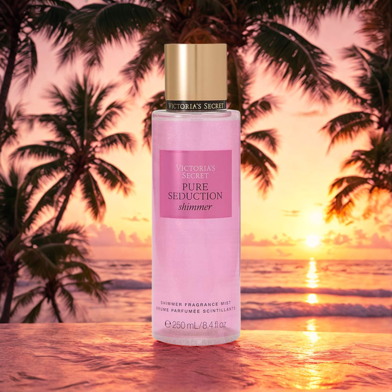VICTORIA SECRETS  PURE SEDUCTION SHIMMER BODY SPLASH 250ML MUJER NUEVO FORMATO - 3