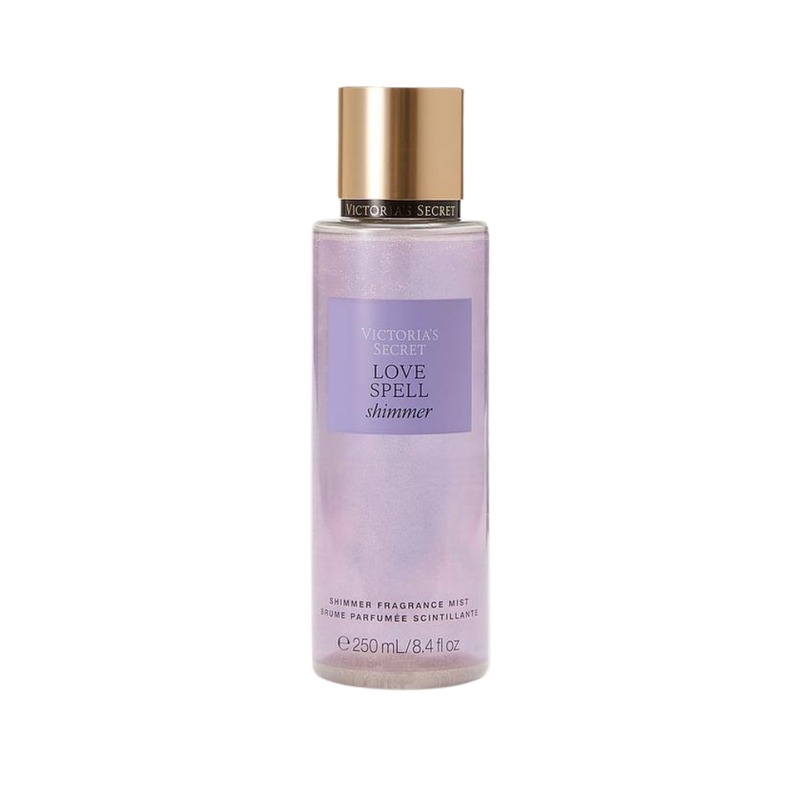 VICTORIA SECRETS LOVE SPELL SHIMMER BODY SPLASH 250ML MUJER NUEVO FORMATO - 4