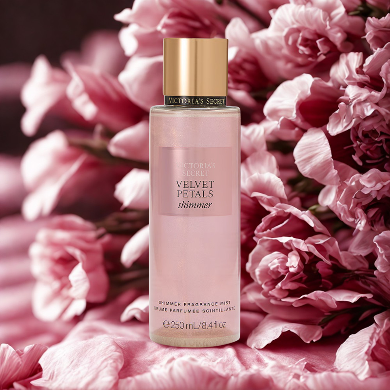 VICTORIA SECRETS VELVET PETALS SHIMMER BODY SPLASH 250ML MUJER NUEVO FORMATO - 3