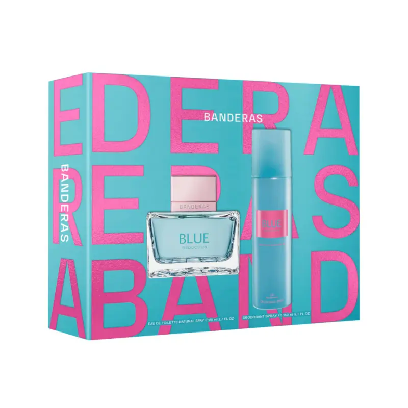 SET ANTONIO BANDERAS BLUE SEDUCTION EDT 80 ML + 150ML DEO MUJER - 1