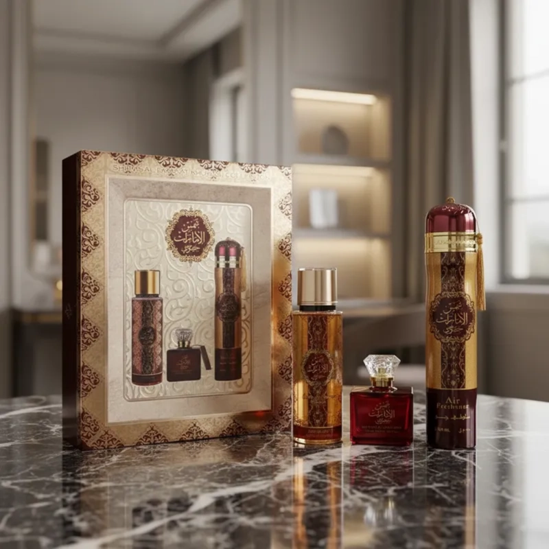 PERFUME SHAMS AL EMARAT KHUSUSI EDP 100 ML + BS 250 ML + DESO A 300 ML SET 3 PCS - 2