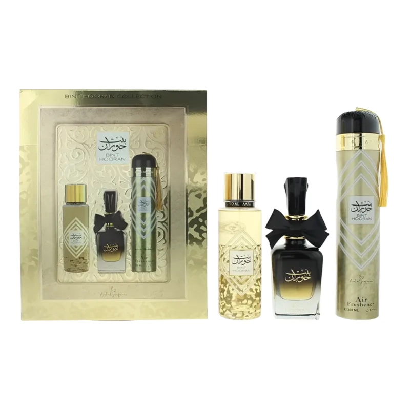 PERFUME BINT HOORAN EDP 100 ML + BS 250 ML + DESO A 300 ML SET 3 PCS - 1