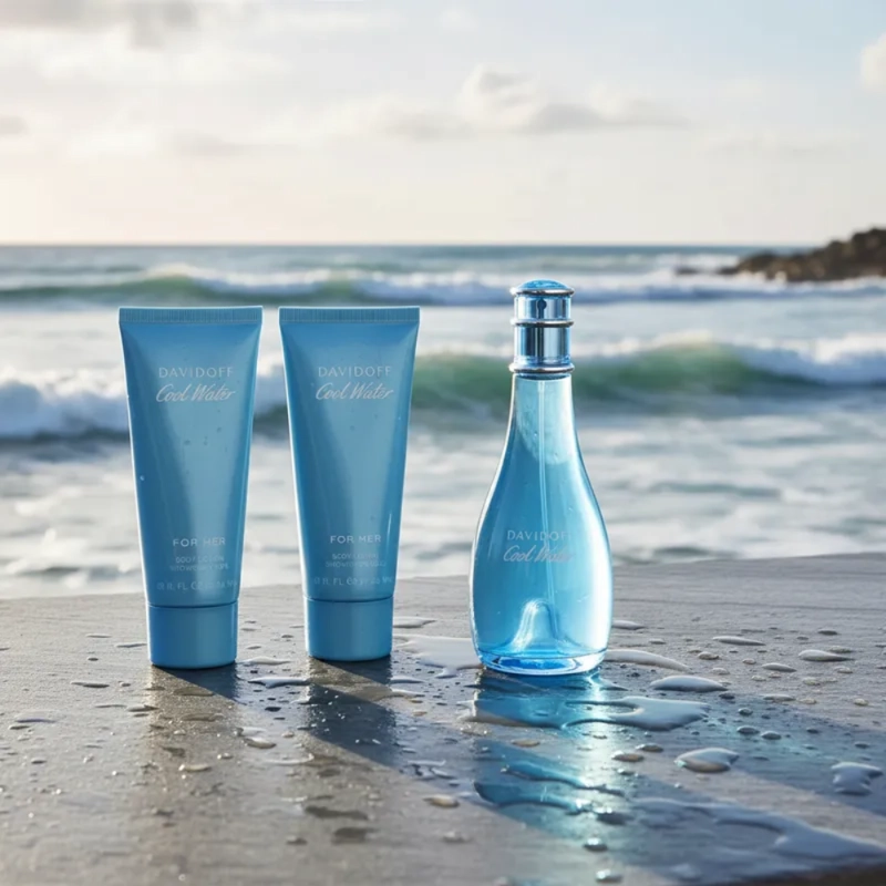 COOL WATER EDT 100 ML + 15 ML + 75 ML SET 3 PCS - 2