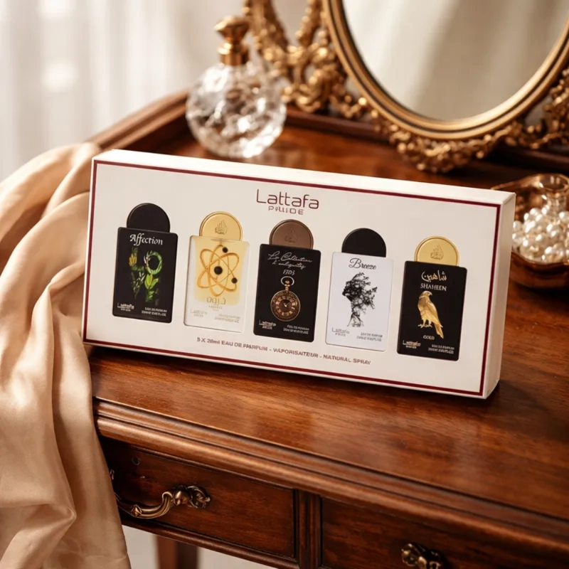 AFFECTION + THARWAH GOLD  + D'ANTIQUITES + BREEZE + SHAHEEN GOLD EDP 20 ML SET 5 PCS - 2