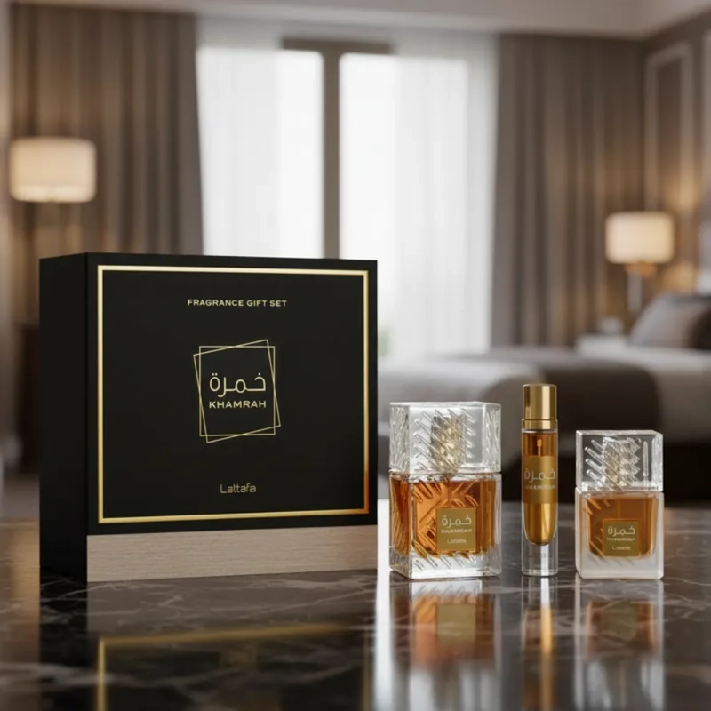 PERFUMES KHAMRAH EDP 100 ML + 12 ML + HAIR MIST 50 ML SET 3 PCS - 2