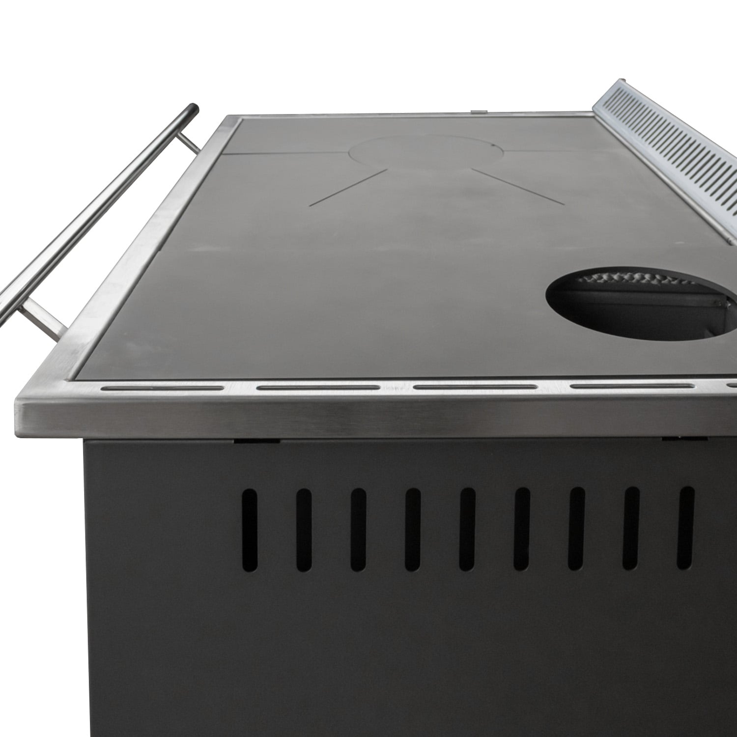 COCINA A LEÑA ALCAZAR EUROPEA M70 GRIS - 2