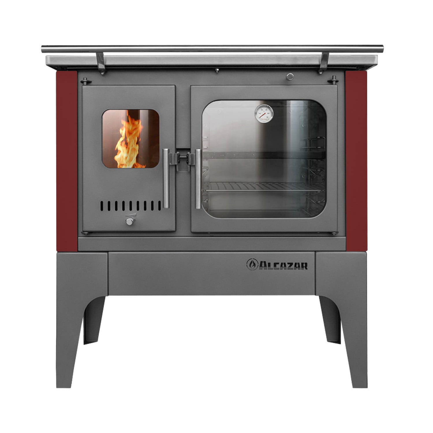 COCINA A LEÑA ALCAZAR EUROPEA S900 BURDEO