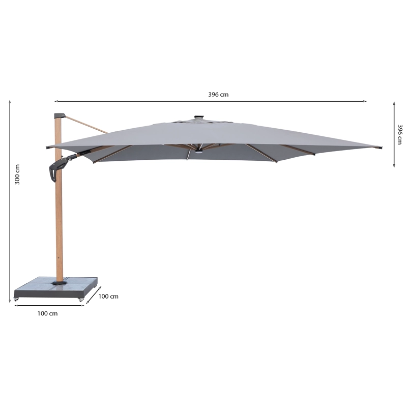 PARASOL ALCAZAR  GRIS 4X4 - 3