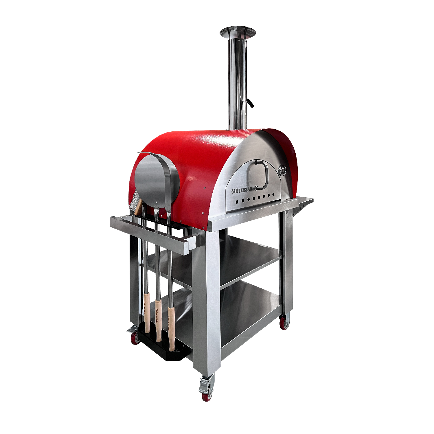 HORNO PIZZERO NÁPOLES ROJO - 3