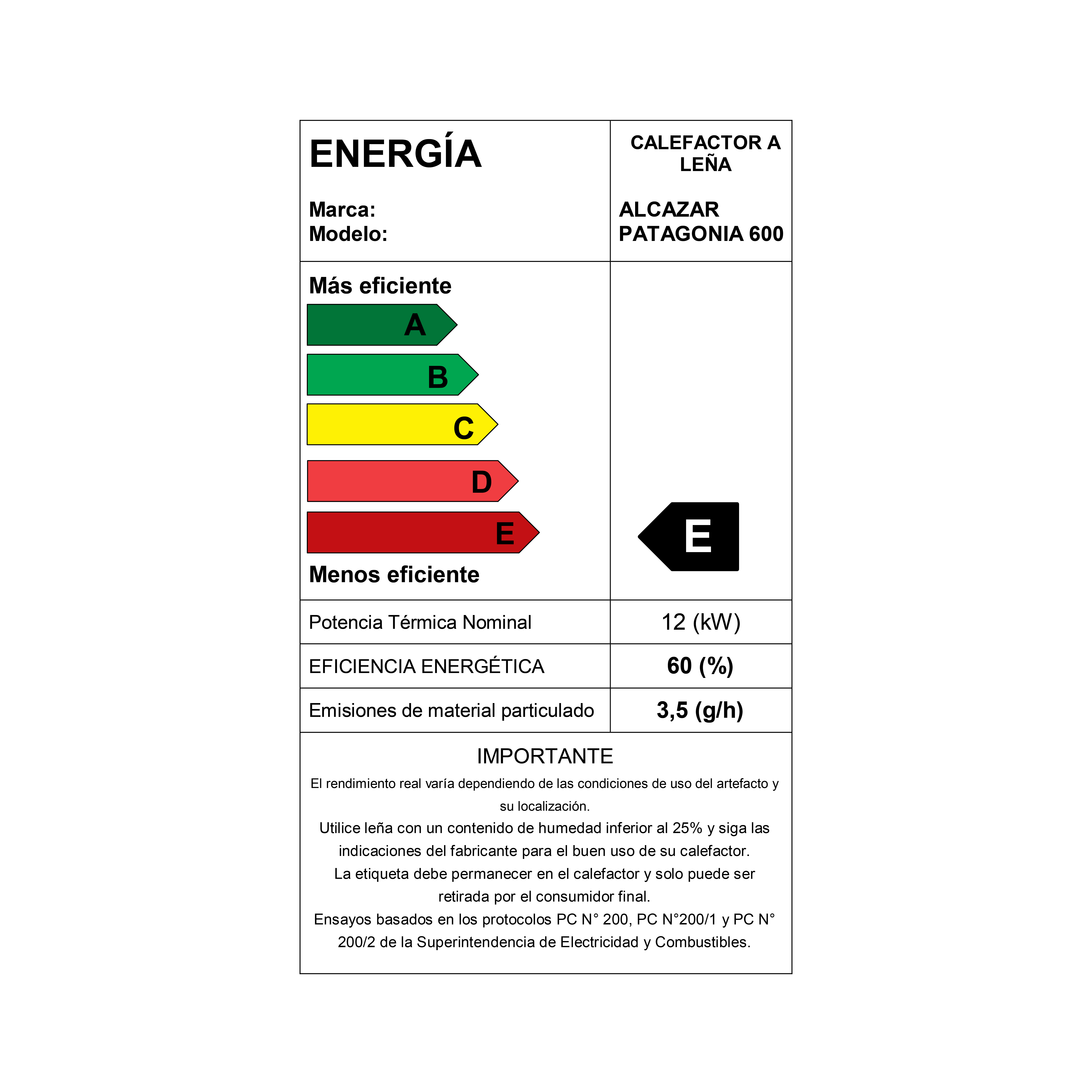 ESTUFA A LEÑA PATAGONIA 600 GRIS - 3