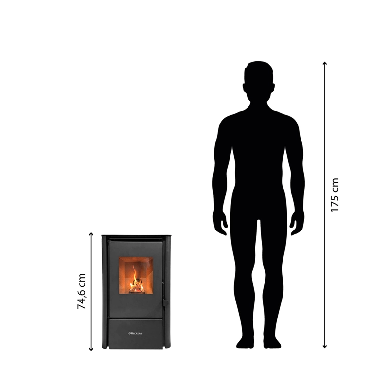 ESTUFA A PELLET CON WIFI YELCHO - 3