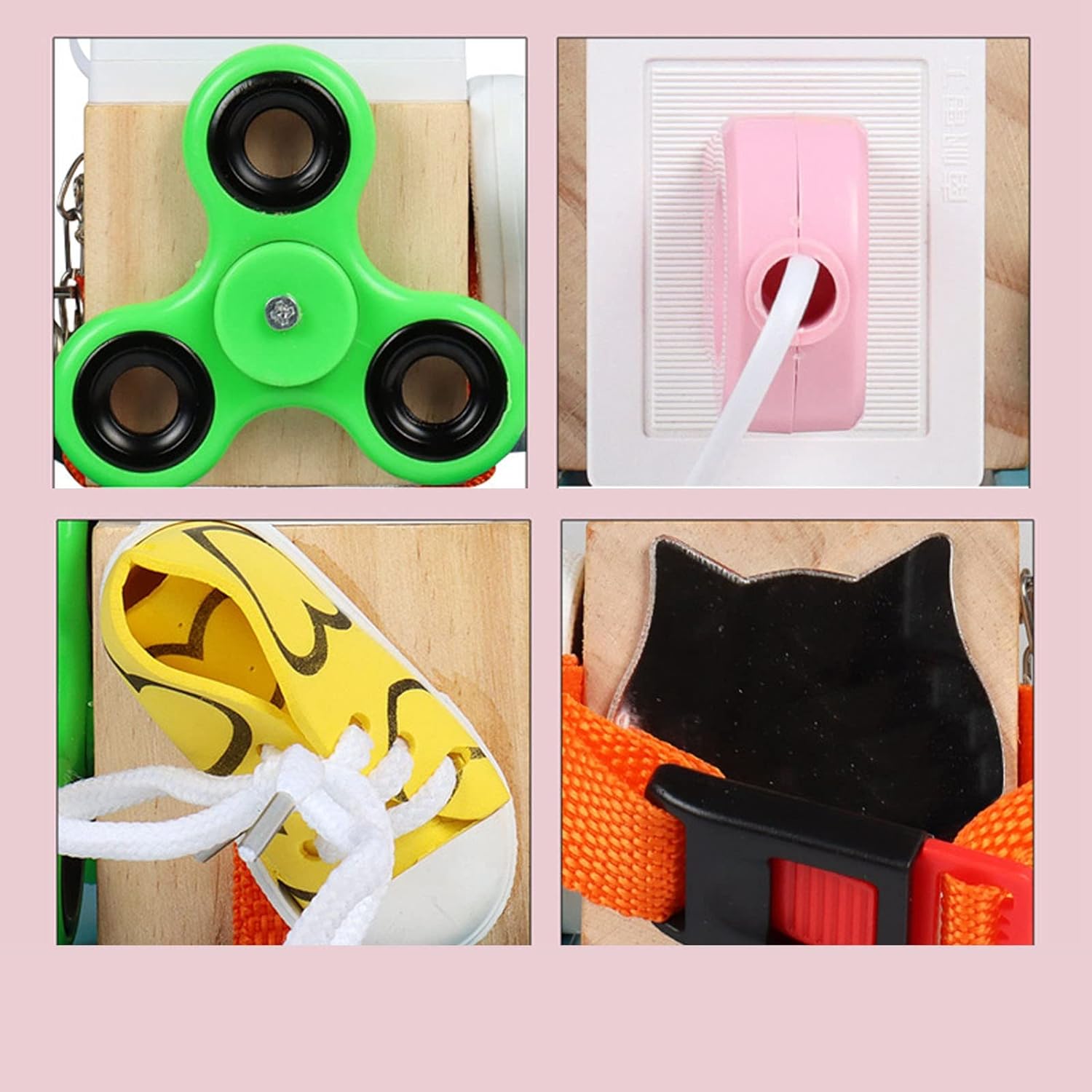 CUBO PUZZLE DE JUGUETE MONTESSORI SENSORIAL SPINNER - 4