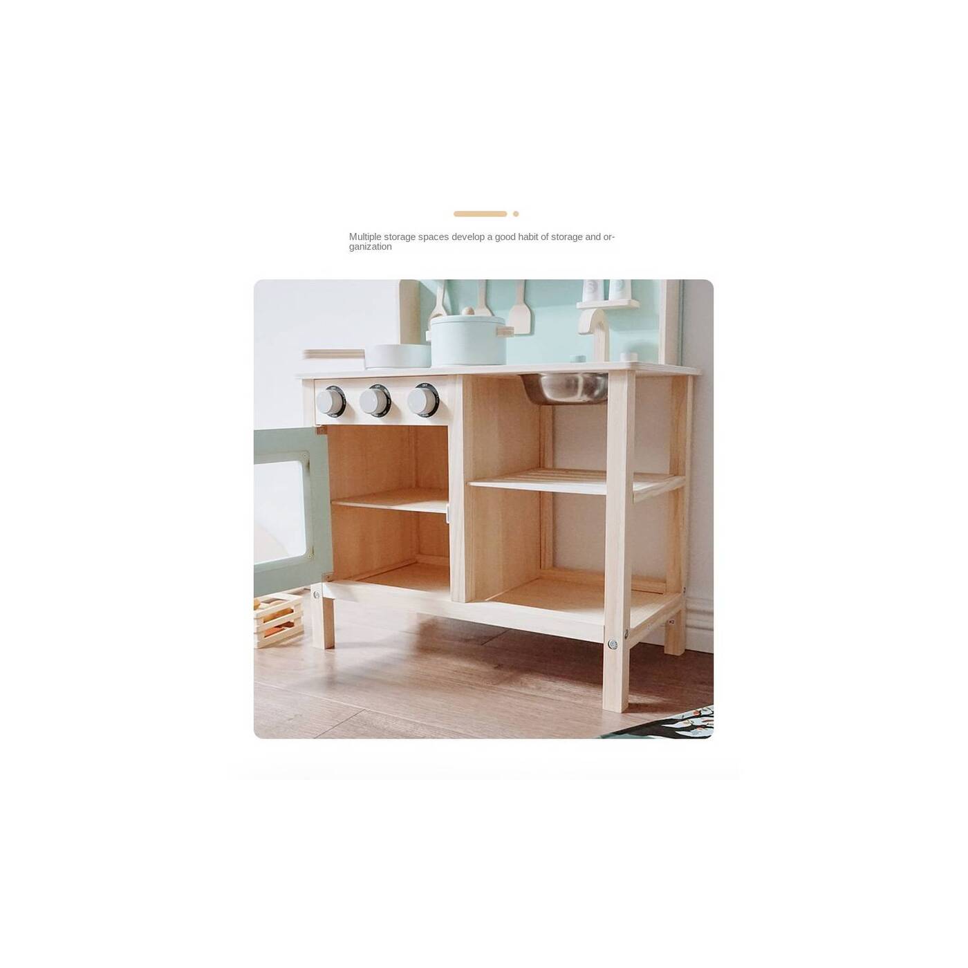 COCINA DE MADERA DIDACTICA INFANTIL - 7