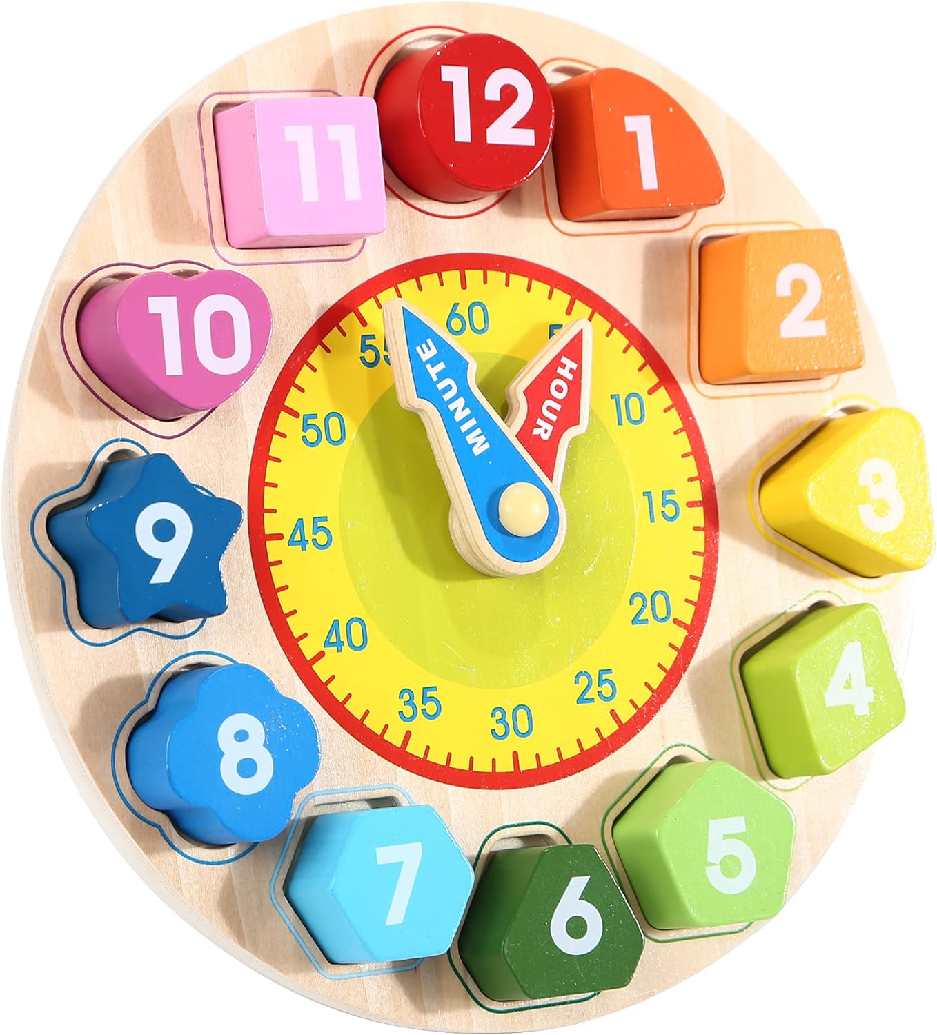 ROMPECABEZAS DE RELOJ DE COLOR CON FORMAS - 2