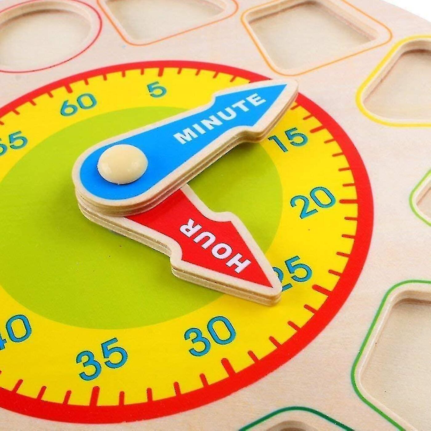 ROMPECABEZAS DE RELOJ DE COLOR CON FORMAS - 5