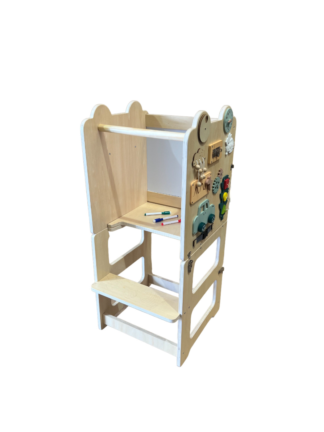 TORRE DE APRENDIZAJE SENSORIAL JUGUETERIA KAILU MADERA ESCRITORIO MONTESSORI - 3