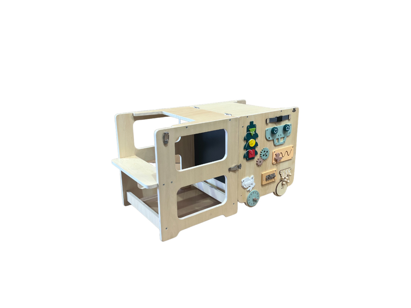 TORRE DE APRENDIZAJE SENSORIAL JUGUETERIA KAILU MADERA ESCRITORIO MONTESSORI - 6