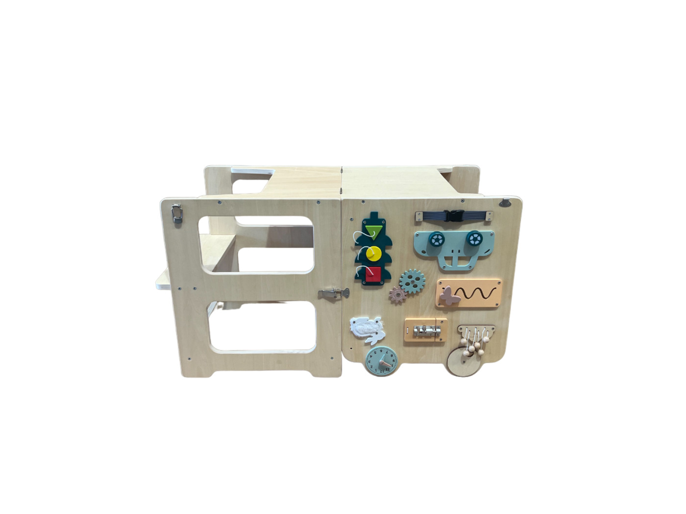 TORRE DE APRENDIZAJE SENSORIAL JUGUETERIA KAILU MADERA ESCRITORIO MONTESSORI - 7