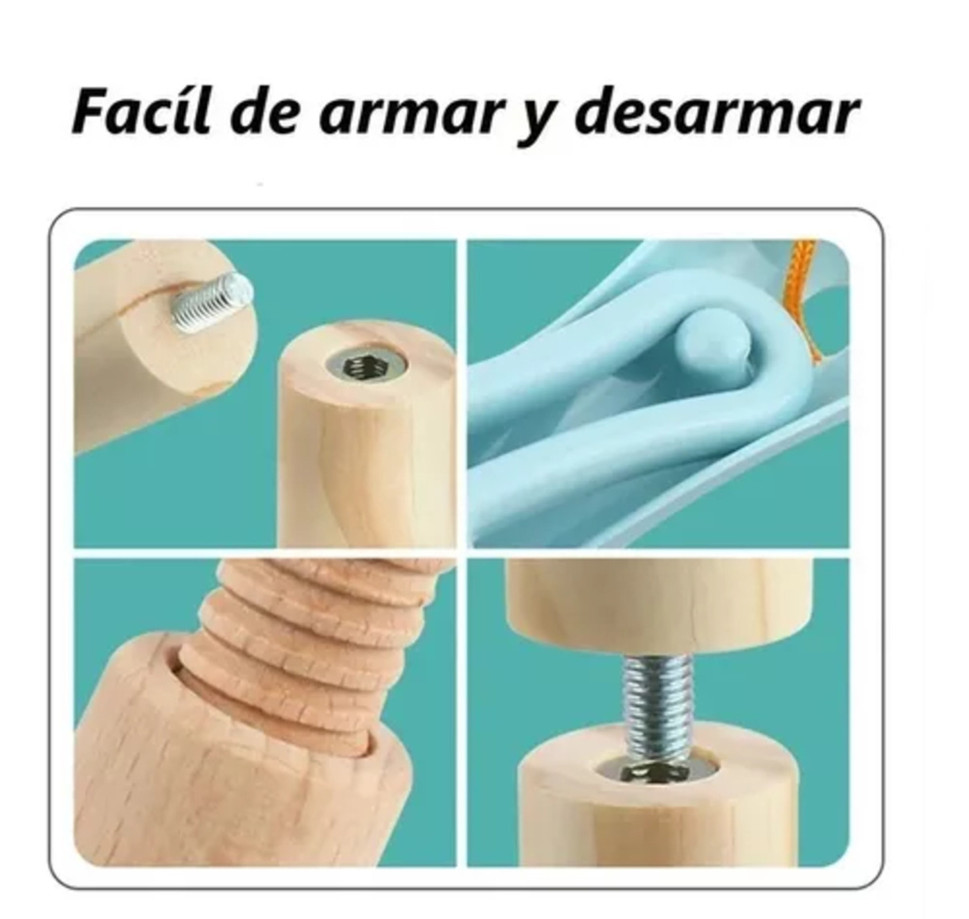 SET DE ASEO Y LIMPIEZA JUGUETE DE MADERA PARA NIÑOS - 5