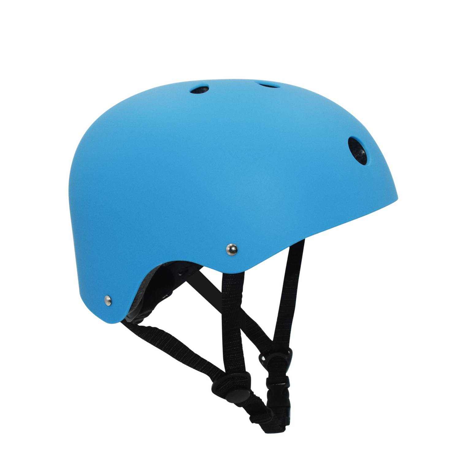 CASCO AJUSTABLE CELESTE BICICLETA SKATE PATINES ACOLCHADO - 1