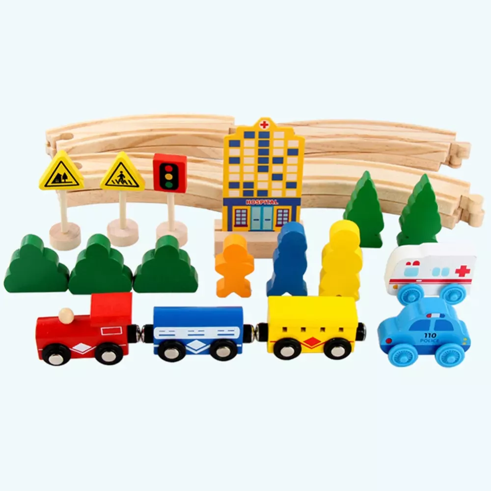 PISTA TREN DE MADERA CIRCULAR - 2