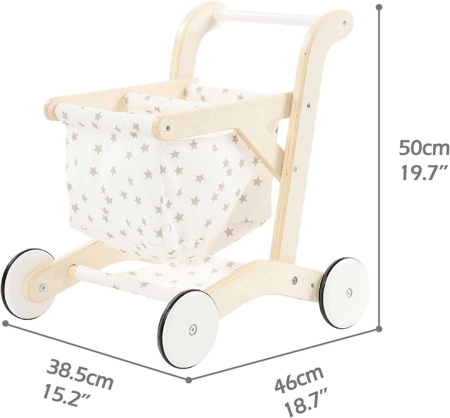 CARRITO DE COMPRAS MADERA - 3