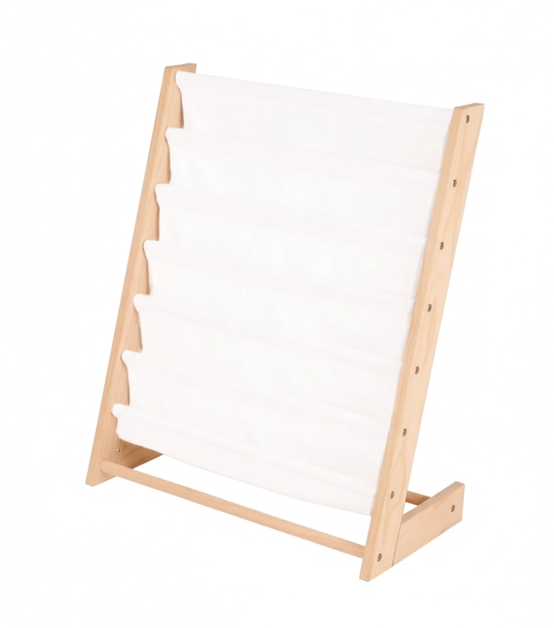 LIBRERO MONTESSORI TELA Y MADERA - 3