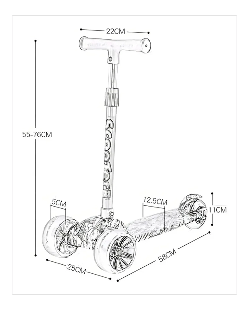 SCOOTER COLORES Y LUCES LED - 2