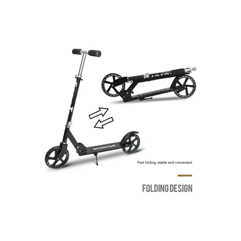 MONOPATIN PLEGABLE NEGRO - 2