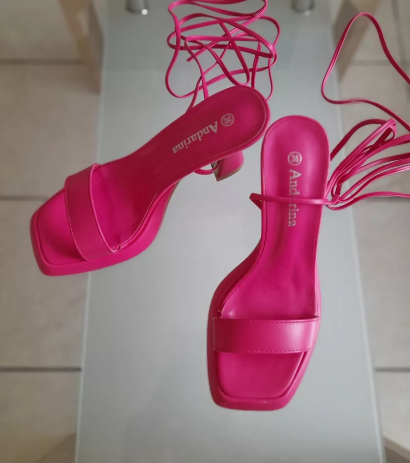 SANDALIAS MUJER AJ CALZADOS TACO ALTO COD 153 - 2