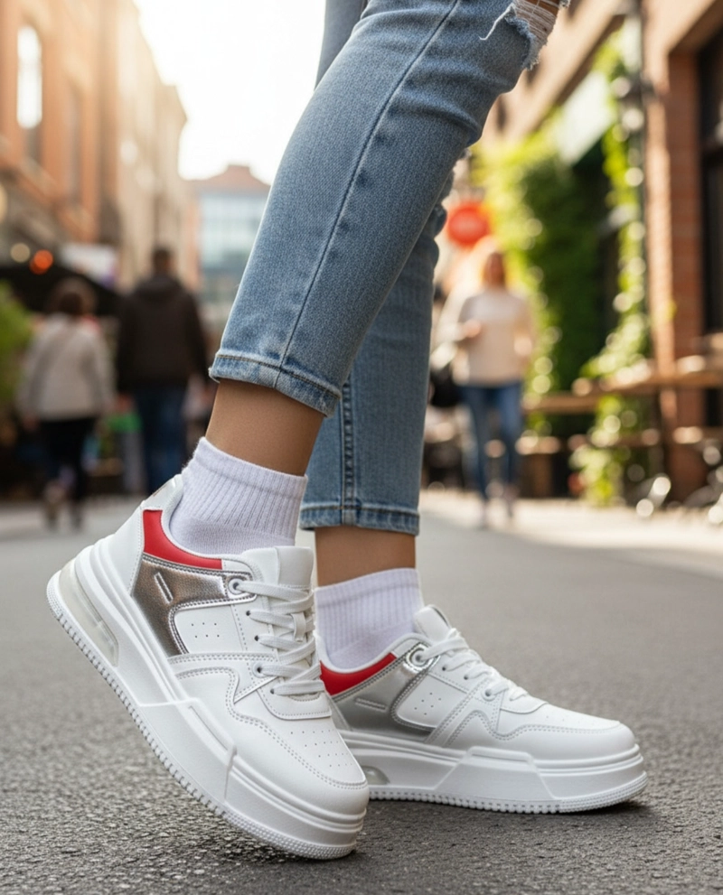 ZAPATILLAS MUJER AJ CALZADOS BLANCO M339 - 3