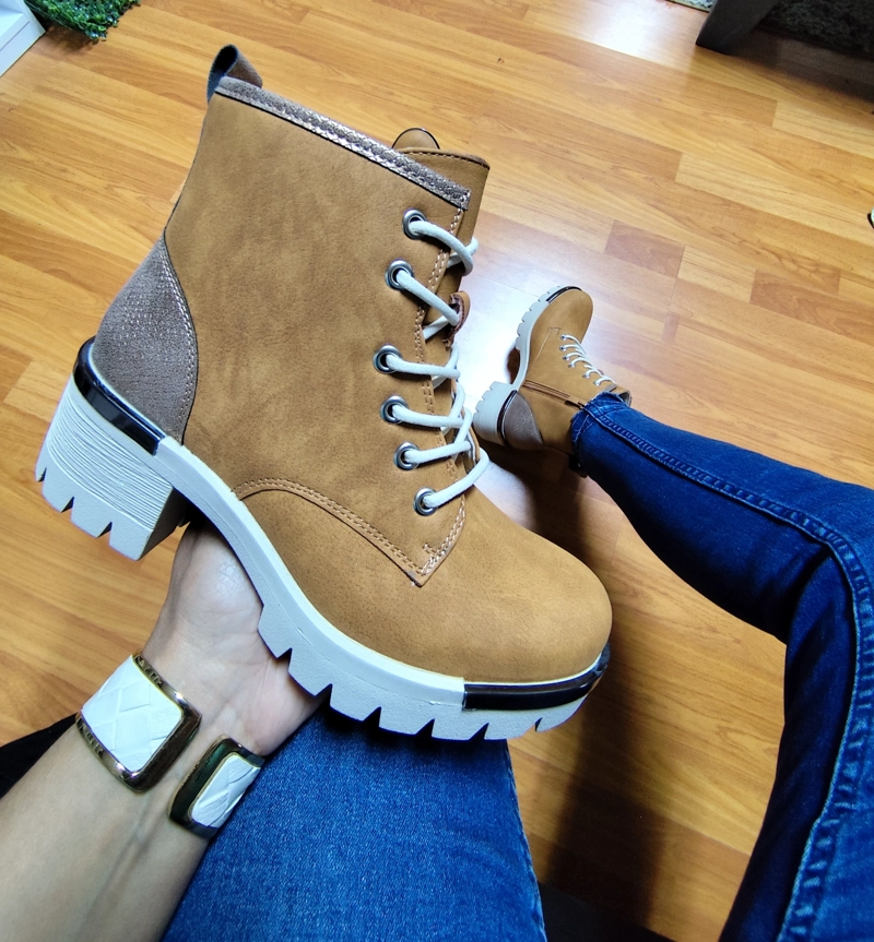 BOTIN MUJER EN GAMUZA Y ECOCUERO M463 - 2