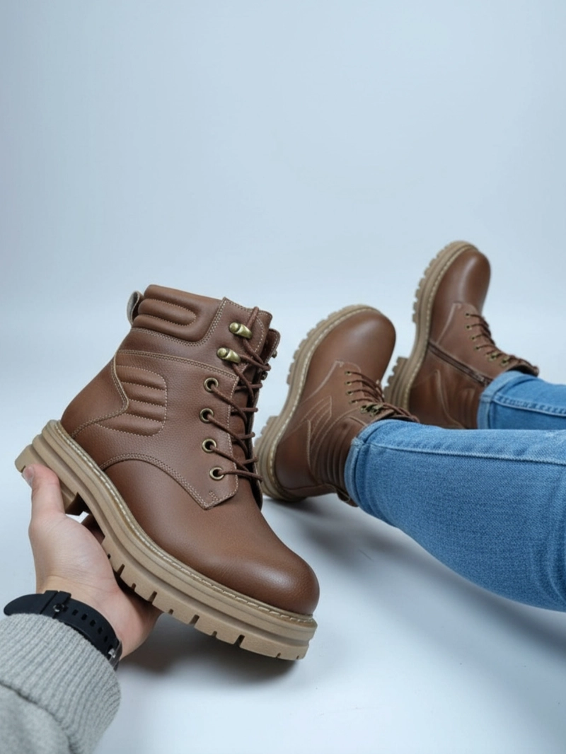 BOTIN  BAJO MUJER EN COLOR CAFE  M487 - 2