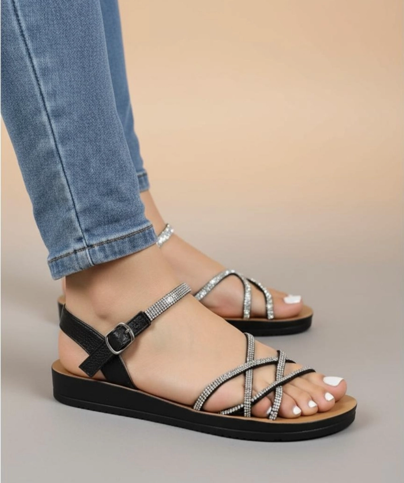 SANDALIAS CHALAS COLOR NEGRO M518 - 2