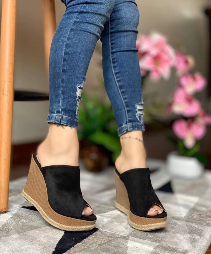 SANDALIAS PERUANAS TACO ALTO CHINO  M434 HORMA PEQUEÑA - 1