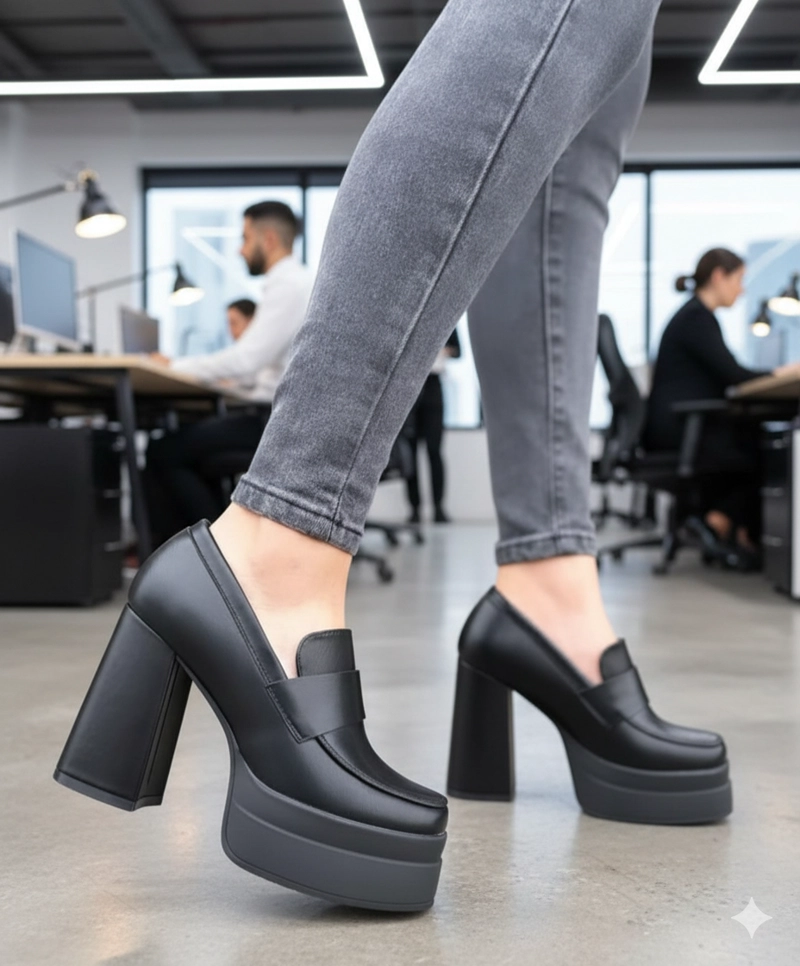 MOCASIN MUJER TACO ALTO  M530 - 1