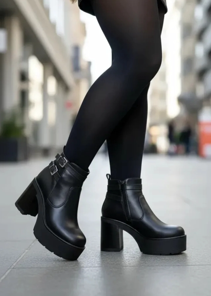 BOTIN MUJER  CON PLATAFORMA  M599 - 1