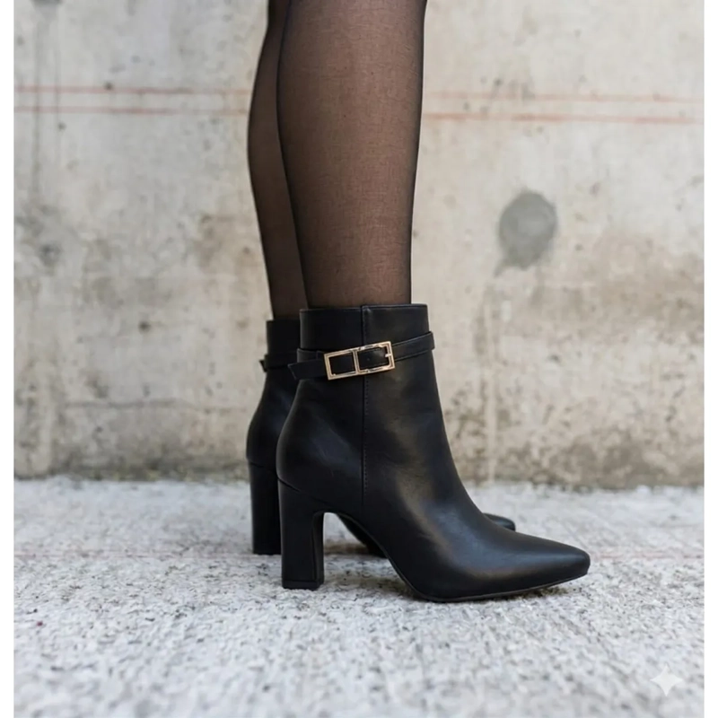 BOTINES PARA DAMA TACO ALTO 9CM M664 - 2