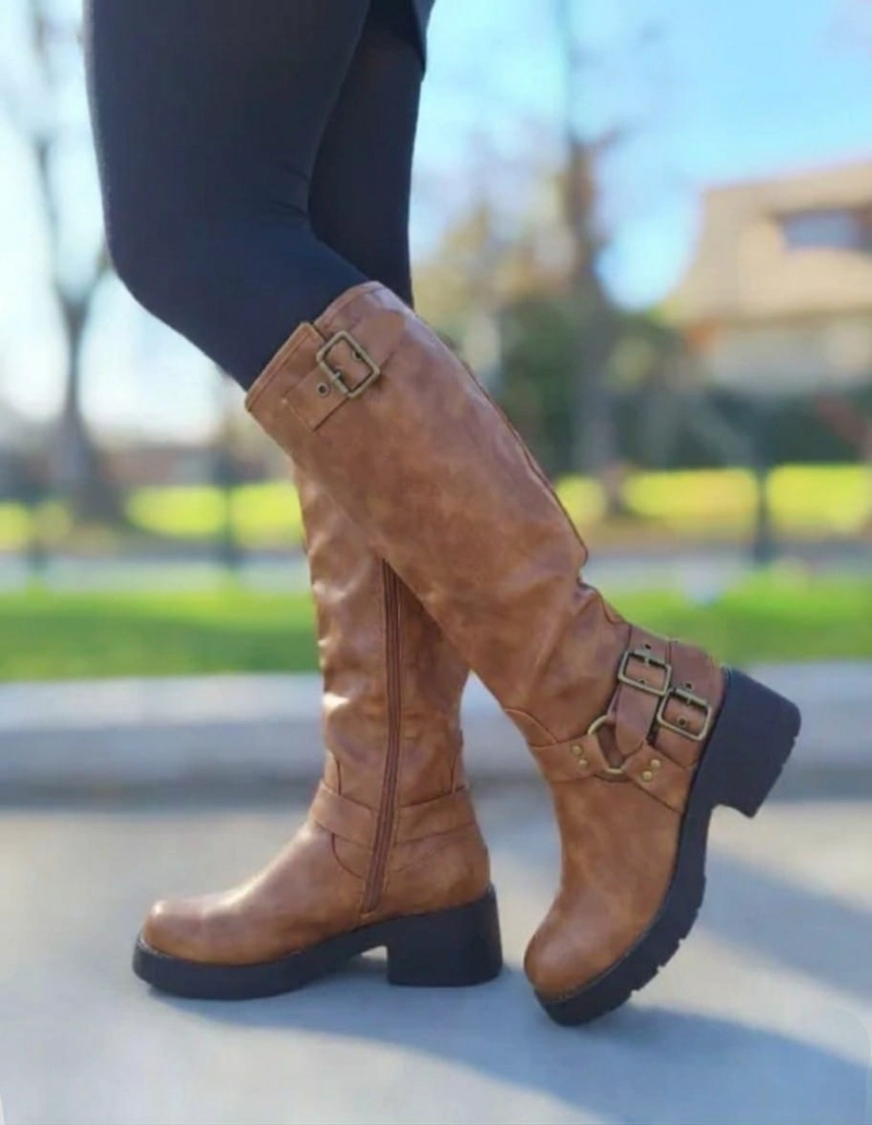 BOTAS DAMA HORMA PEQUEÑA COLOR CAMEL M672 - 1