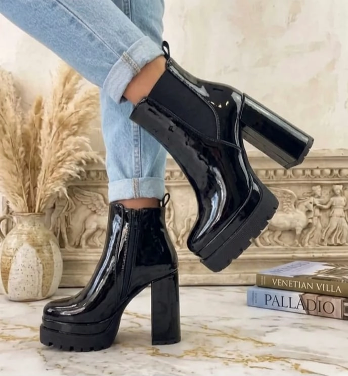 BOTIN MUJER TACO ALTO CHAROL M670 - 1