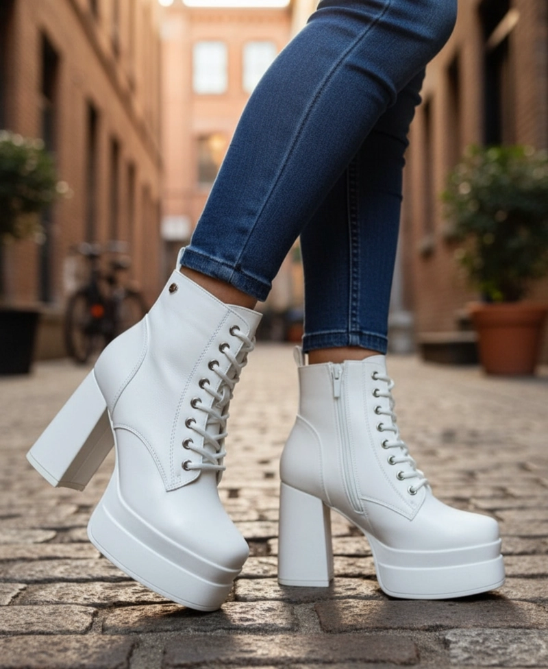 ELEGANTE BOTIN PARA DAMA  TACO ALTO  M636 - 1