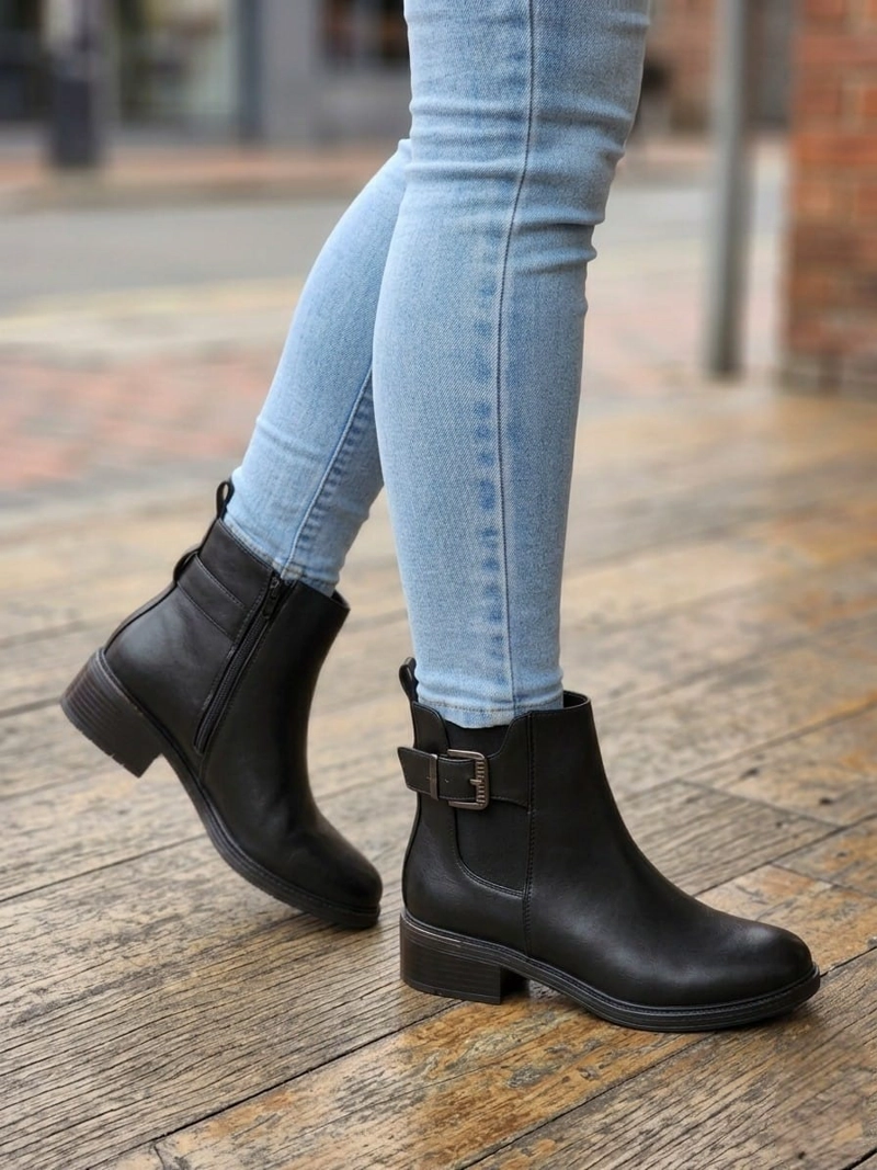BOTIN MUJER TACO BAJO   M604 - 1