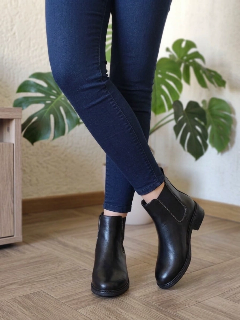 BOTIN MUJER TACO BAJO  M673 - 1