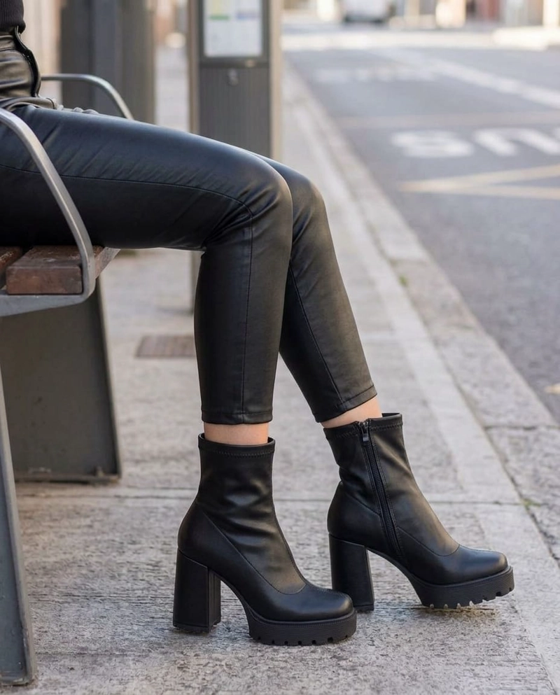 BOTIN MUJER TACO ALTO M706 - 1