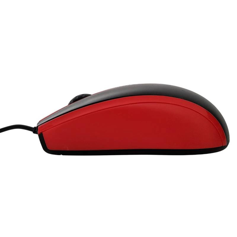 MOUSE E4U USB NEGRO-ROJO 3 TECLAS E4U0201 - 3