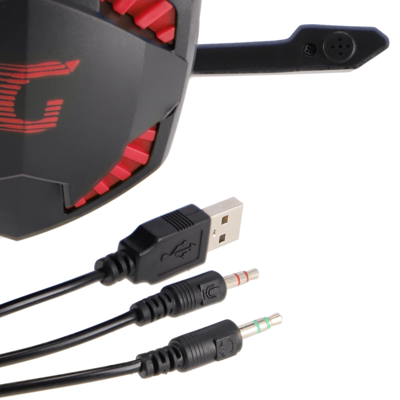 AUDÍFONOS GAMER E4U HEADSET G4U RETROILUMINADO USB MICRÓFONO - 8